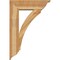 Ekena Millwork Thorton Traditional Rough Sawn Bracket w/ Offset Brace, Western Red Cedar, 8"W x 26"D x 38"H BKT0806X26X38THR01RWR - alternate 2